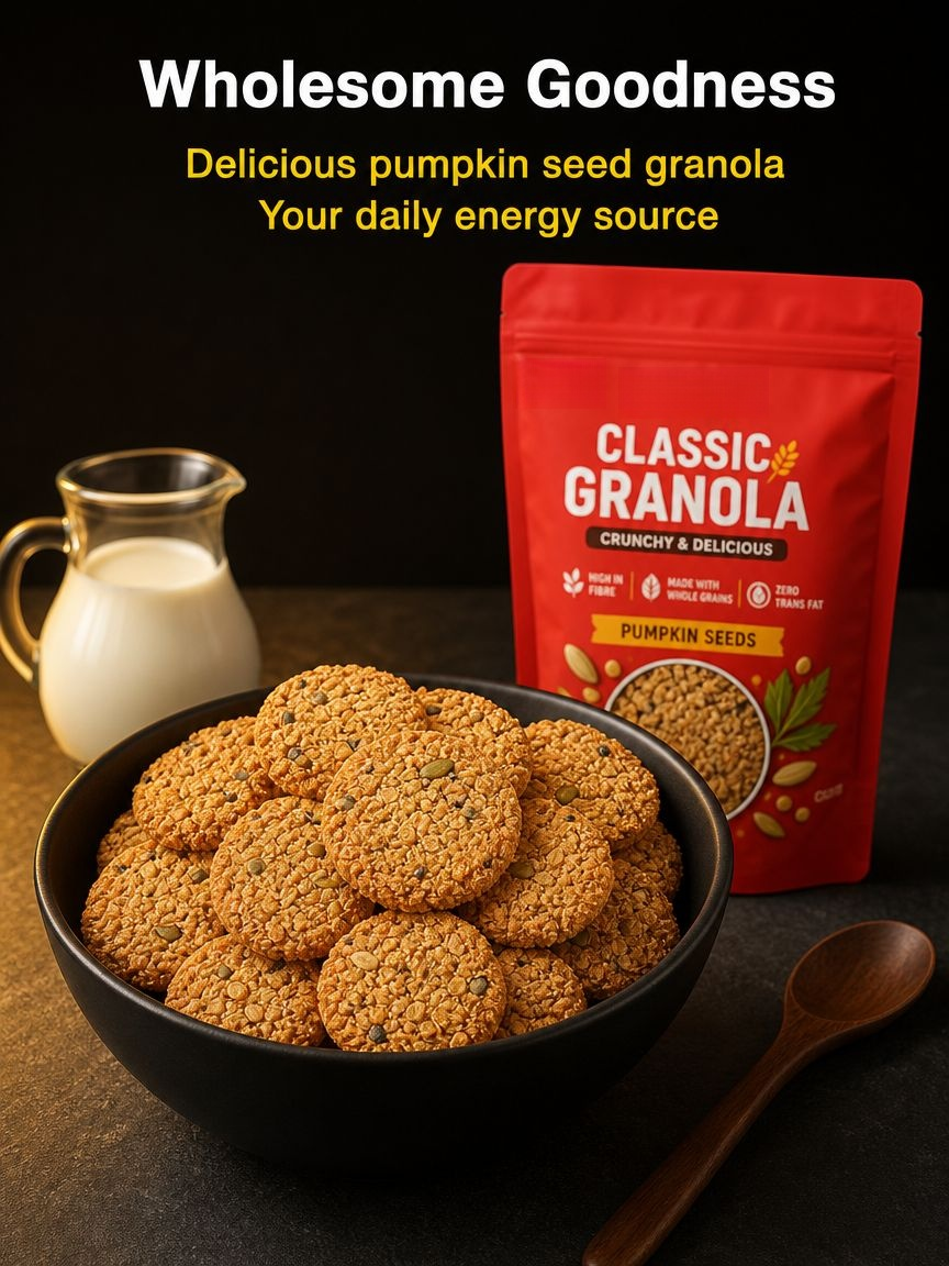 Spoonful of Pumpkin Seed Granola Oat Cereal