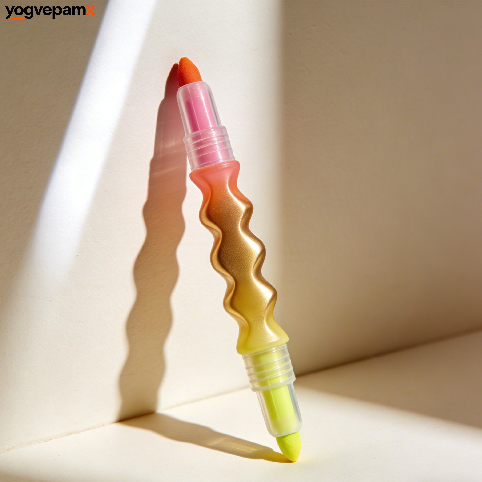 ปากกาไฮไลท์สองด้าน (แพ็คละ 10 ด้าม)