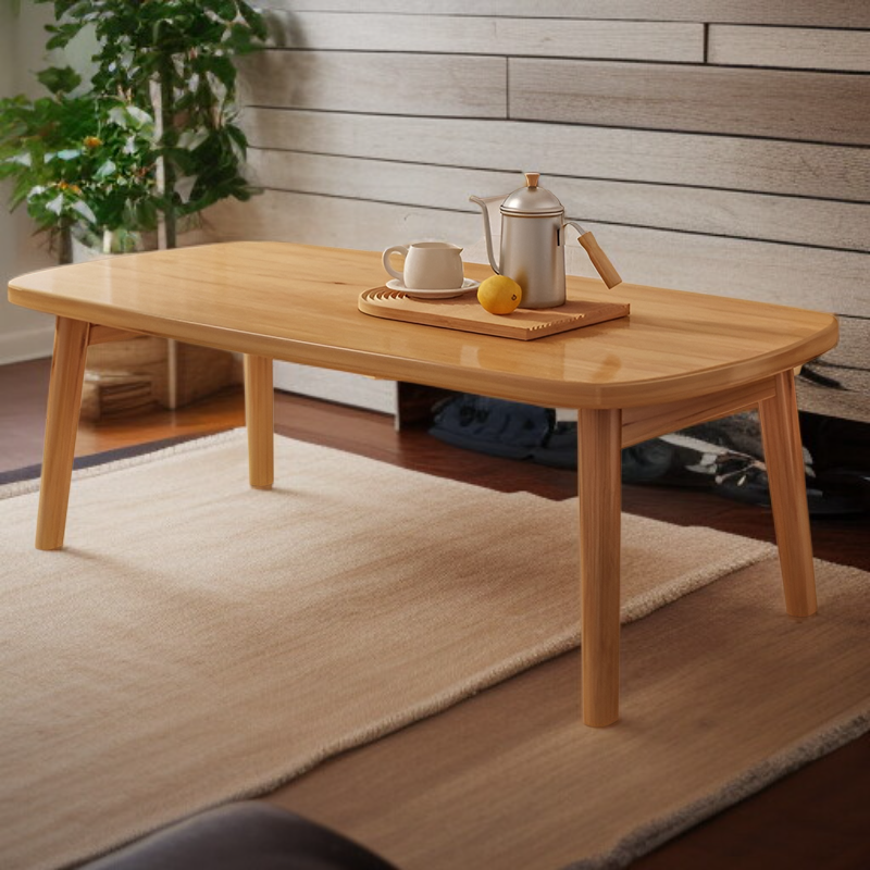 Großer Klapptisch mit Massivholzbeinen, für Wohnzimmer und Büro geeignet