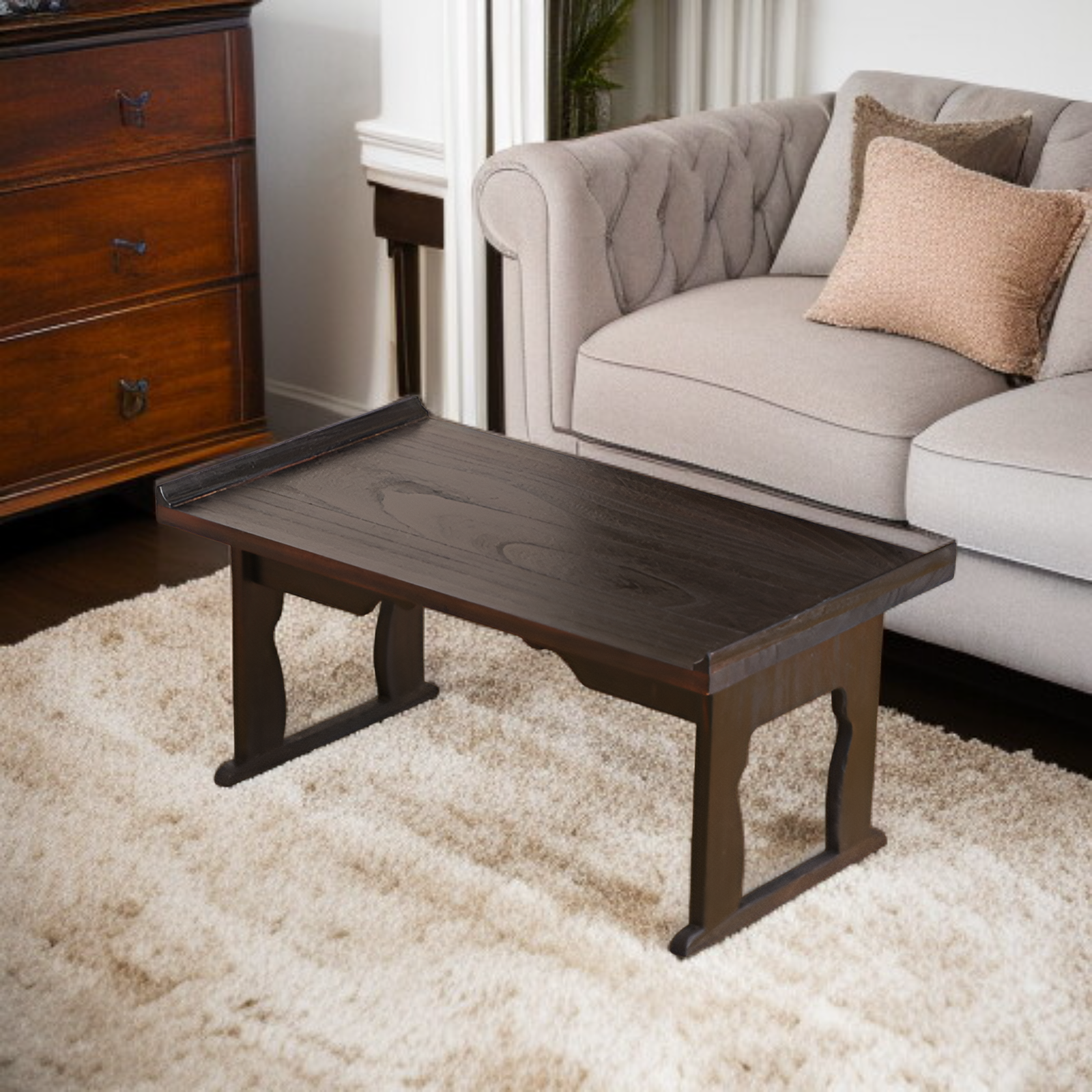 Mesa baja plegable fácil de guardar y transportar