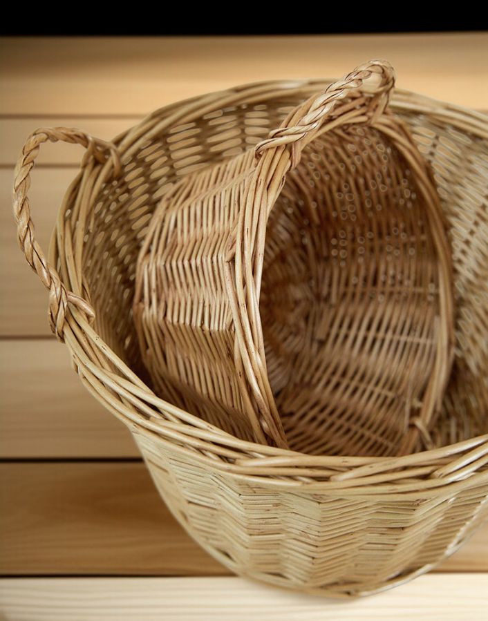 친환경 소재로 만든 뜨개질 수납바구니