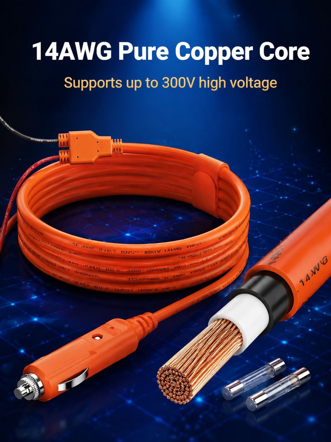Safe and reliable jump start cable for automotive batteries