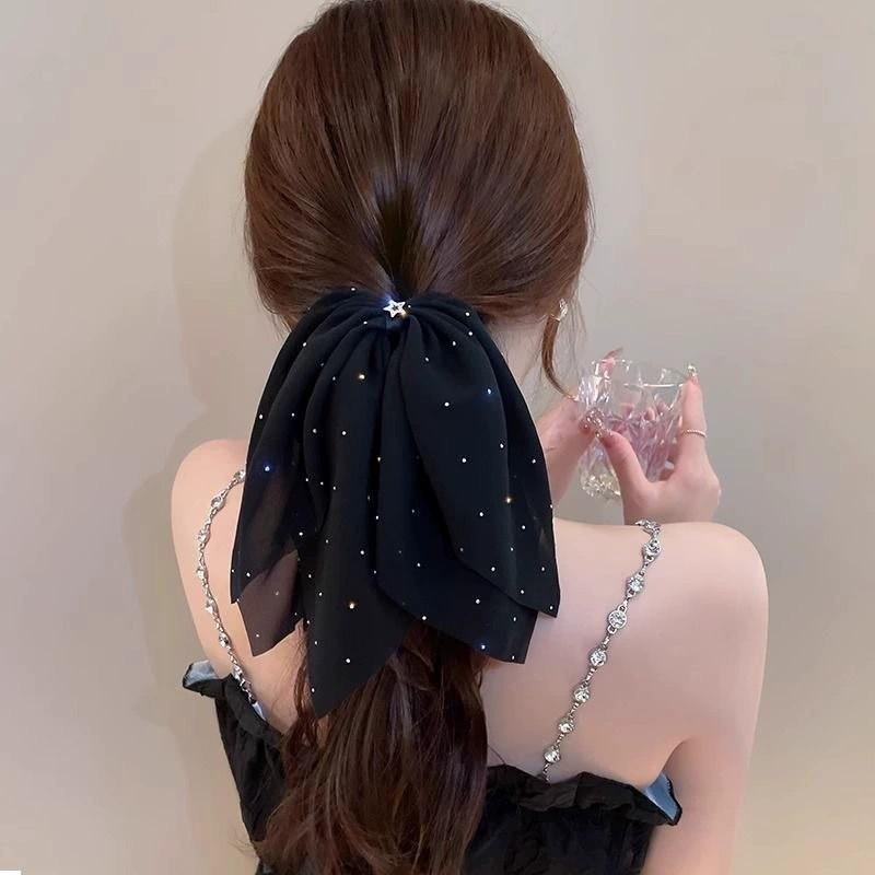 リボンヘアクリップ