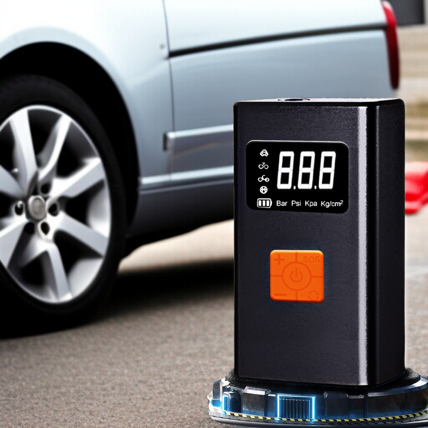 車の携帯用電気膨脹剤ポンプ理性的な照明無線膨脹剤車の携帯用膨脹剤ポンプ