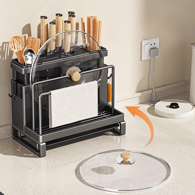 Multifunctional Kitchen Knife and Chopsticks Holder Rack