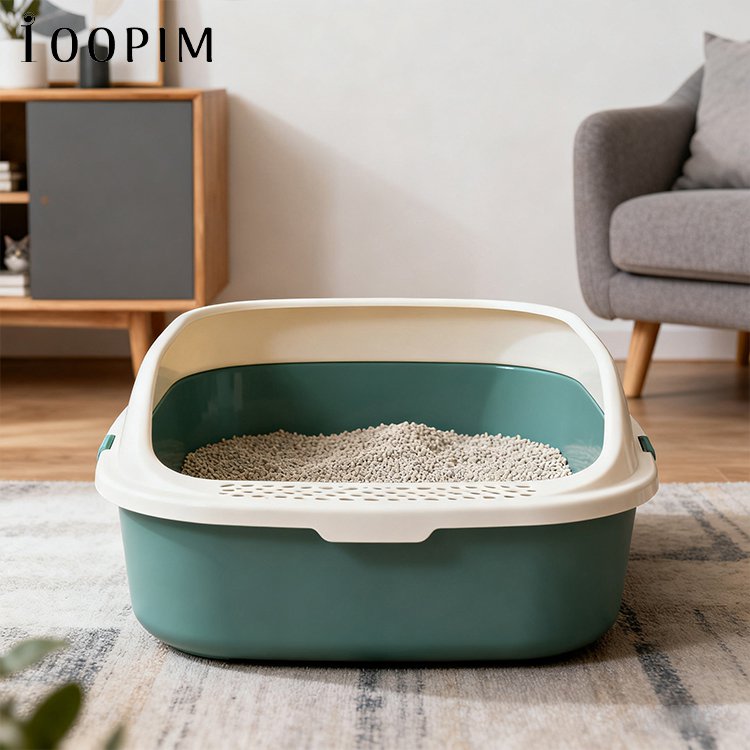 กระบะทรายแมวความจุขนาดใหญ่สำหรับใช้ในบ้าน