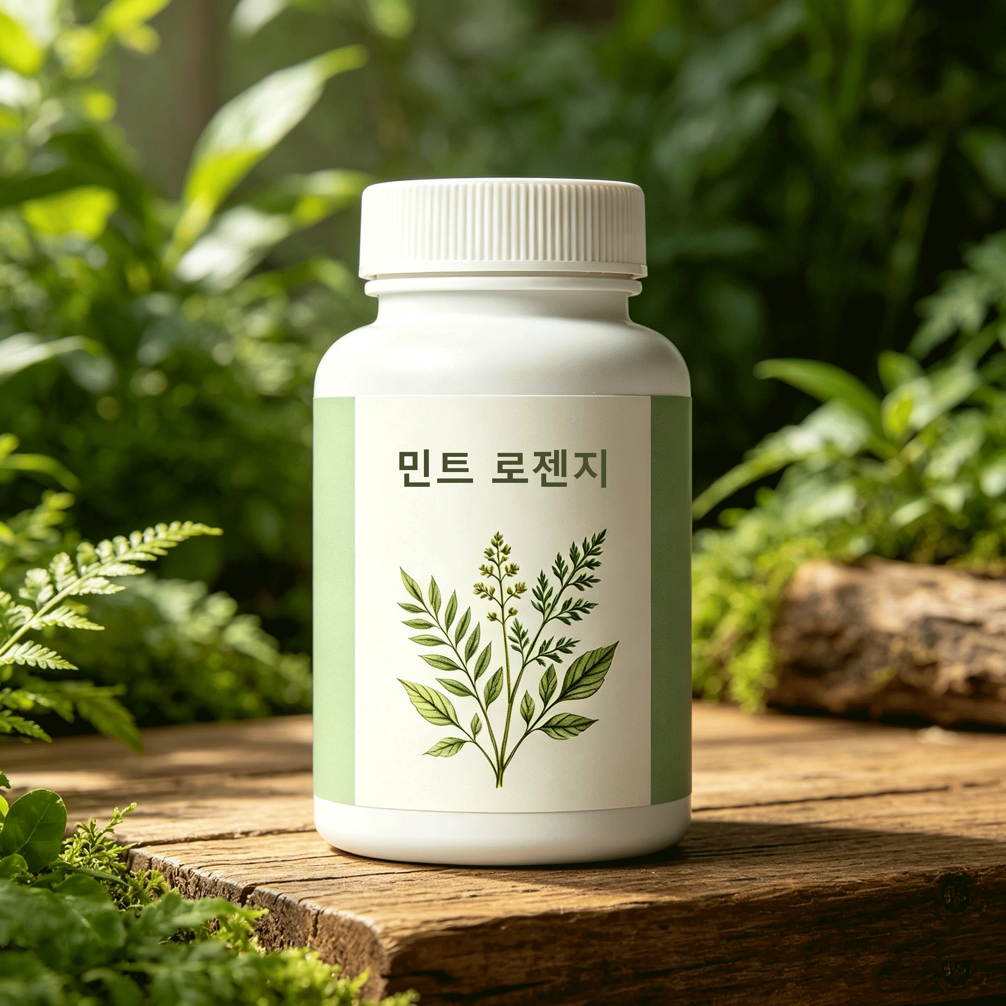 상쾌한 맛의 민트 캔디 클로즈업