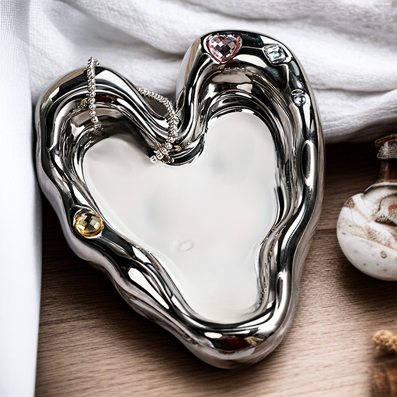 Eleganckie pudełko na biżuterię, ozdoba na biurko