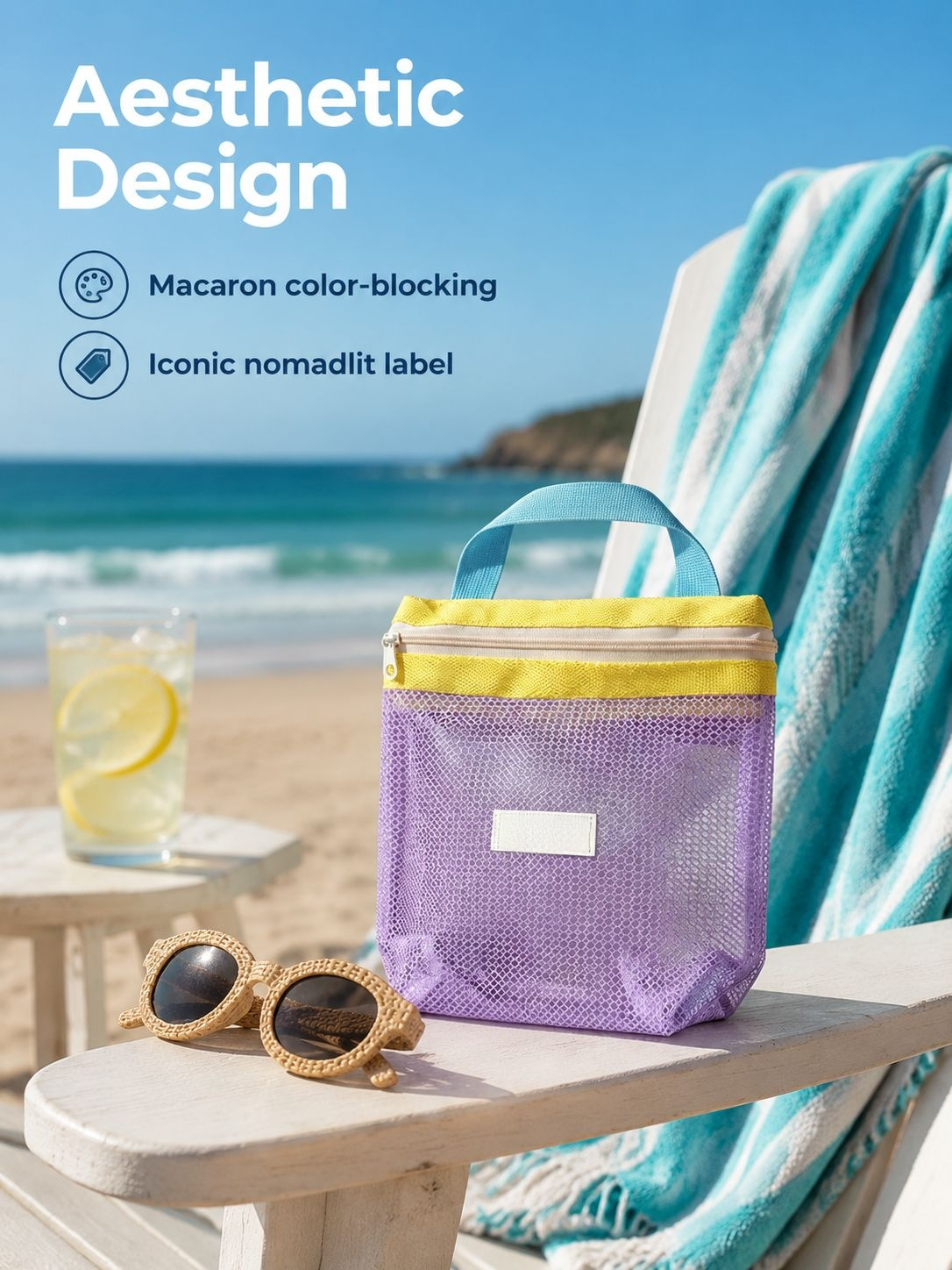 JMY toiletry bag with breathable mesh material for quick drying and hygiene
