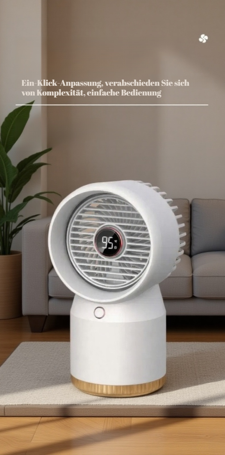 Frische Luft durch multifunktionalen Ventilator