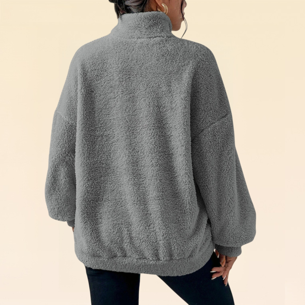 毛絨立領衛衣