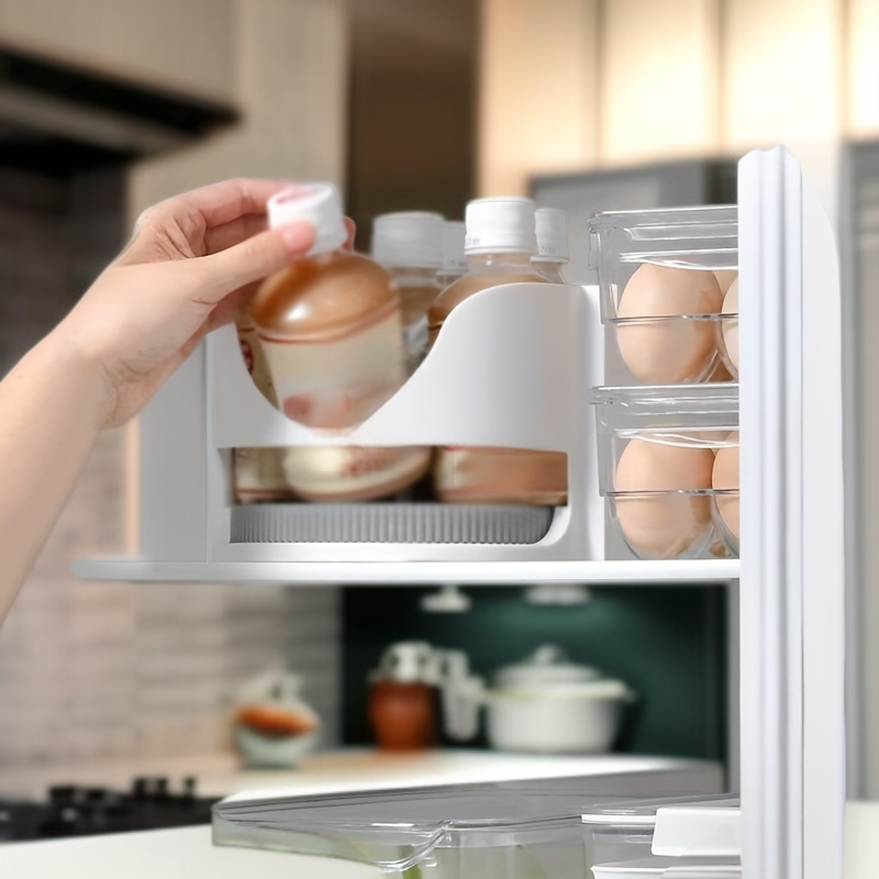 Household Rotating Organizer with Safety Pad for Seasoning, Beverage, and Beer