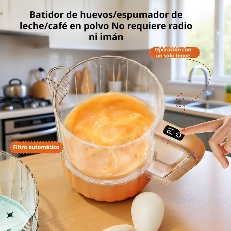 Batidor de huevos manual con vaso de pico de águila, material alimenticio, batido automático