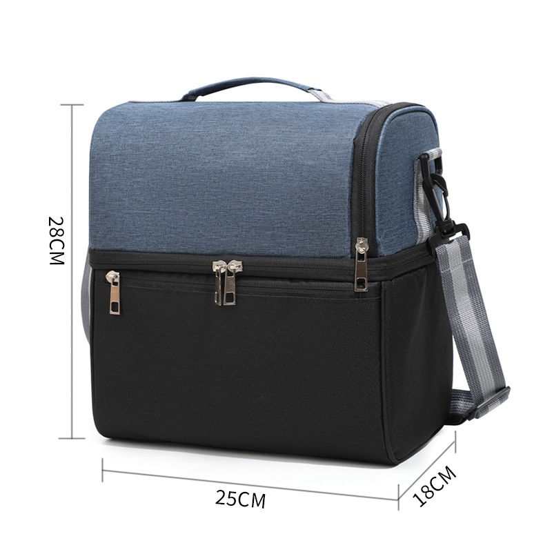 Sac à déjeuner bicolore