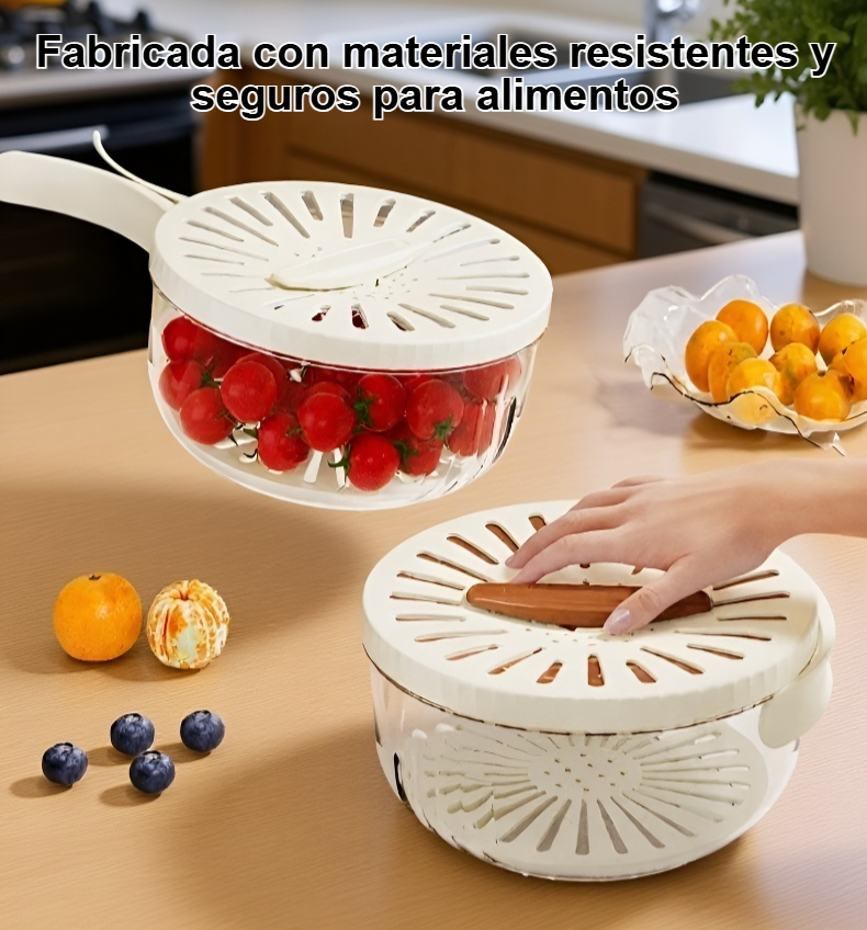 Cesta de drenaje cubierta en cocina moderna