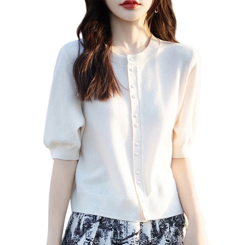 婦人用薄手半袖ニット