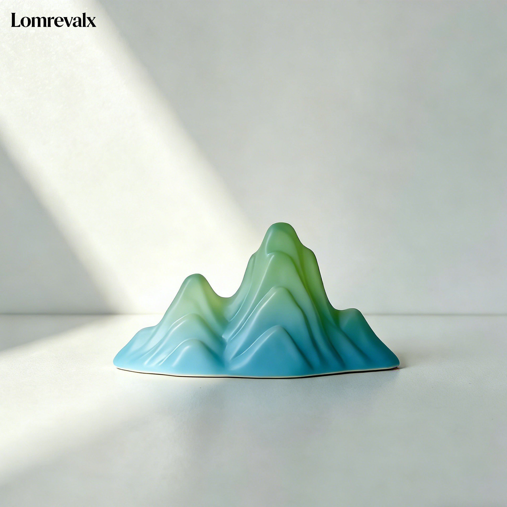 Mini montaña de resina para escritorio