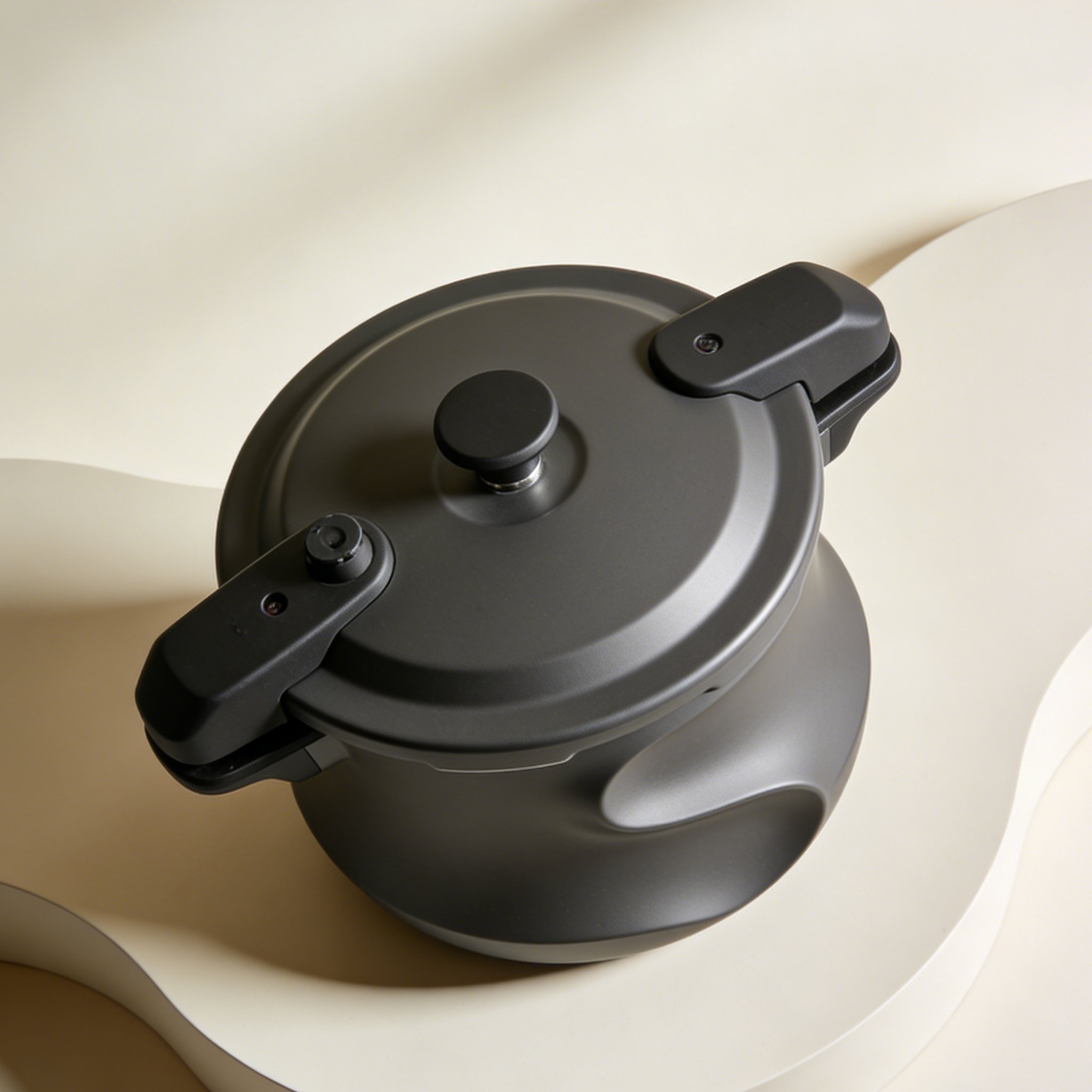 電気圧力鍋で調理中の様子