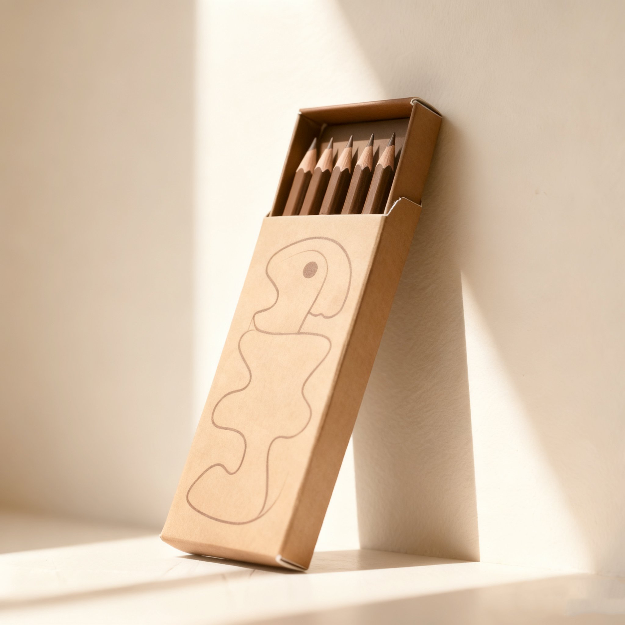 炭筆セットの各箱のデザイン詳細