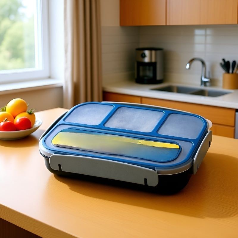 Mikrowellengeeignete Lunchbox aus Kunststoff