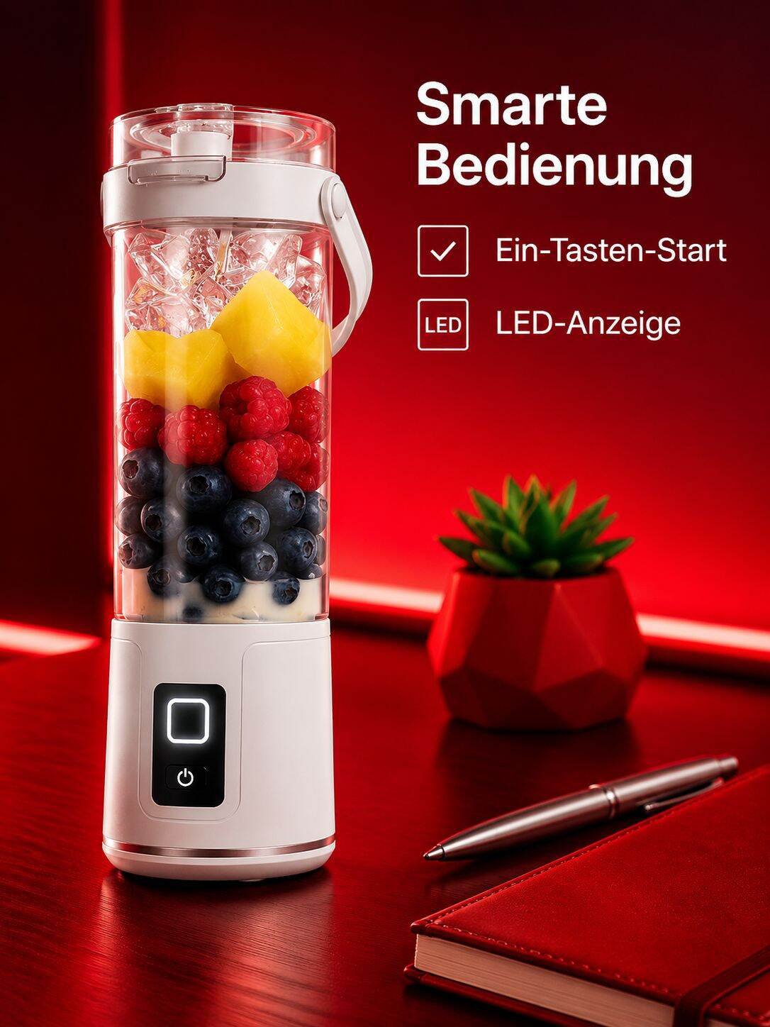 Tragbarer USB-aufladbarer Mini-Entsafter für den Haushalt