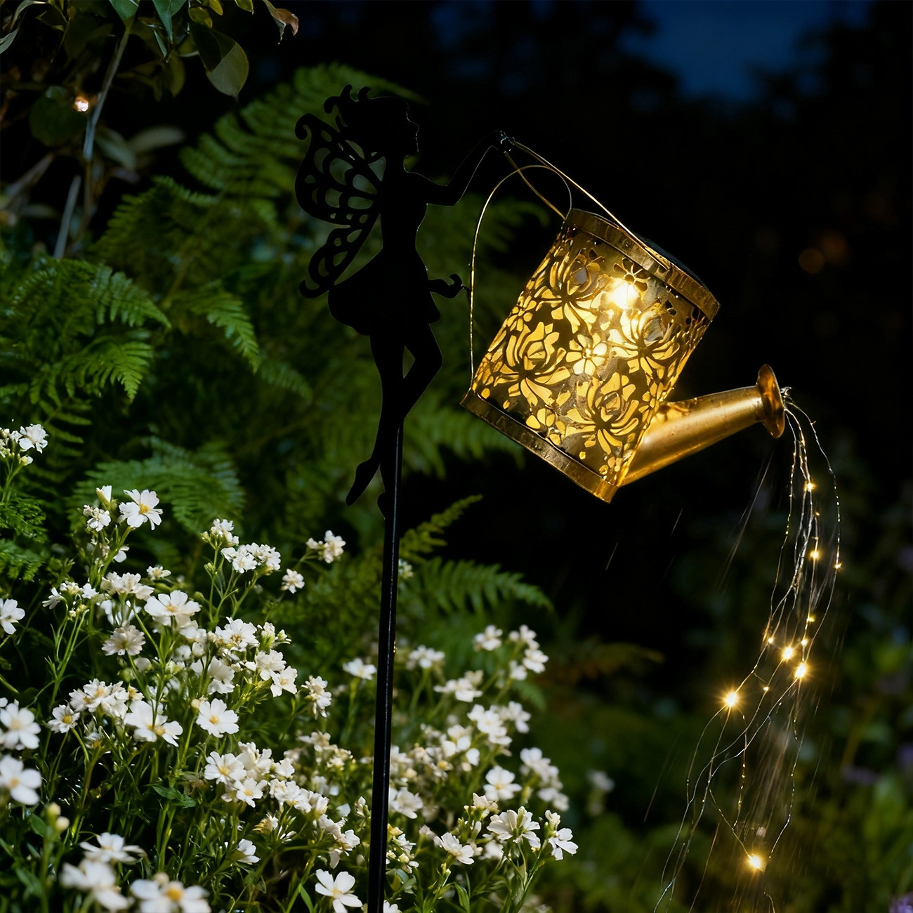 Fairy Watering Can Solar Garden Light