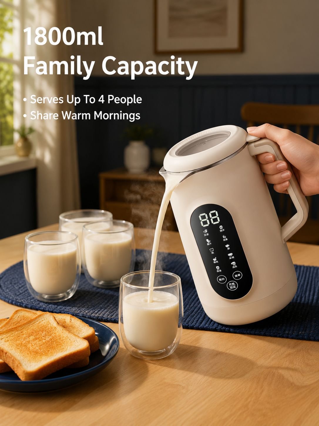 Touch Screen Fully Automatic Multifunctional Soy Milk Maker