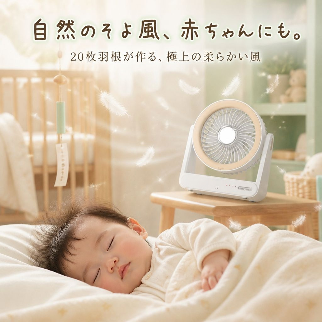 卓上多機能スマートファン コンパクト携帯型 壁掛け&タイマー対応 家庭用サーキュレーター