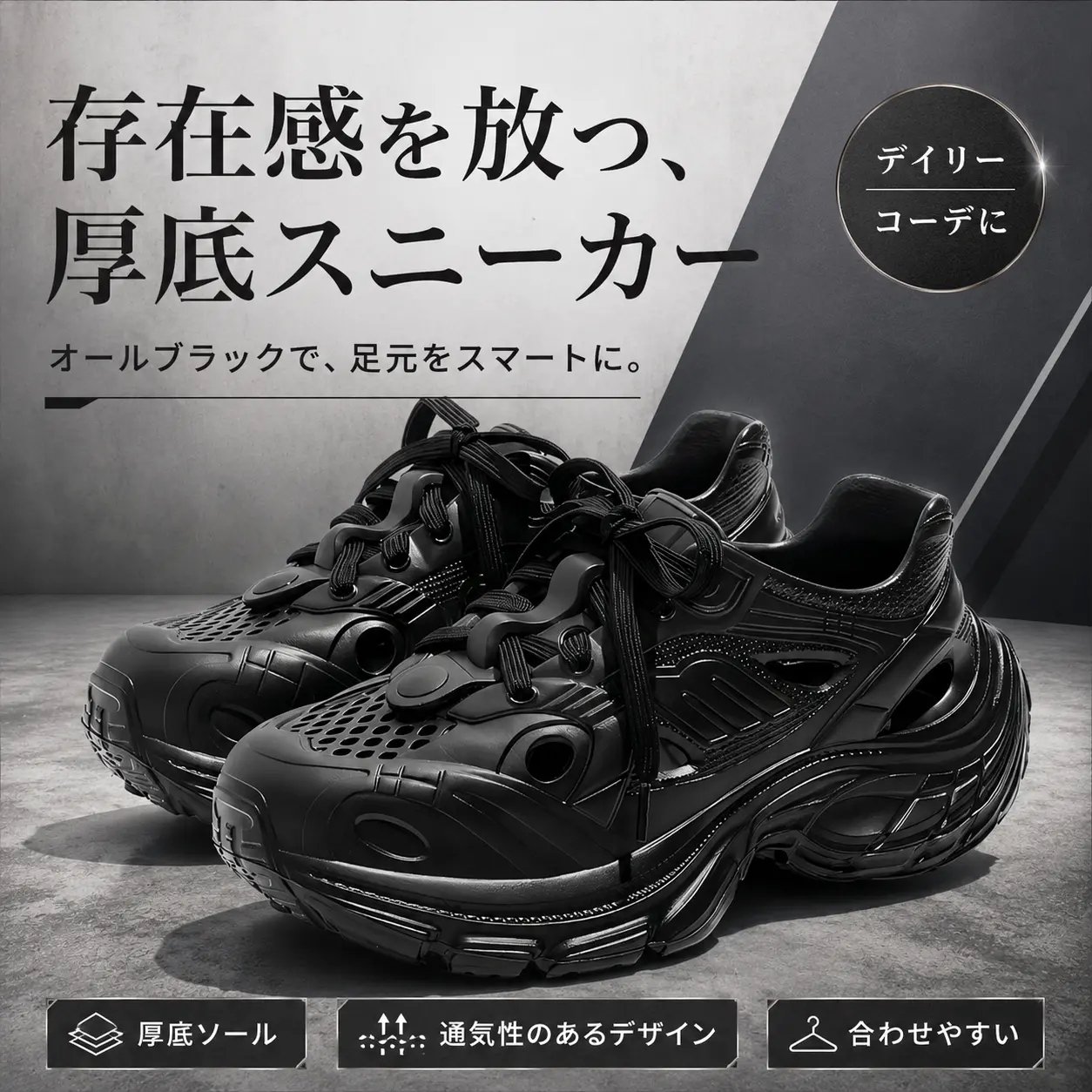 月白 メッシュ ダッドシューズ 厚底 サンダル 通気性抜群 軽量 レディース 美脚 夏 海辺 アウトドア お出かけ (8).jpg