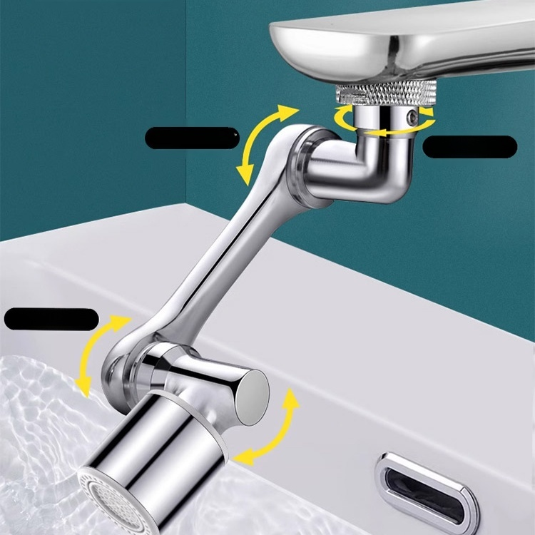 【Grifo multifuncional con brazo mecánico extensible y giratorio】Antisalpicaduras