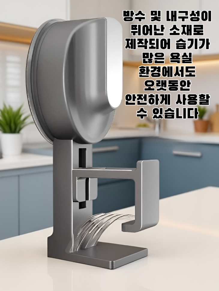 주방에서 사용하는 이중 접착 후크