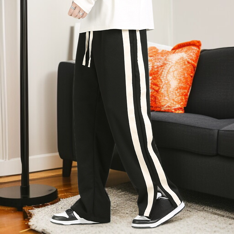 男性春秋カジュアルパンツゆるい長ズボンストレートカップル秋カジュアルパンツ