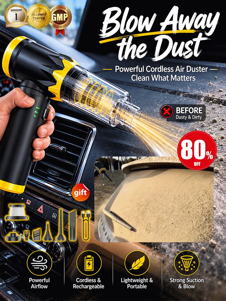 4-in-1 Multifunctional Wireless Car Vacuum Cleaner 20KPa Powerful Suction