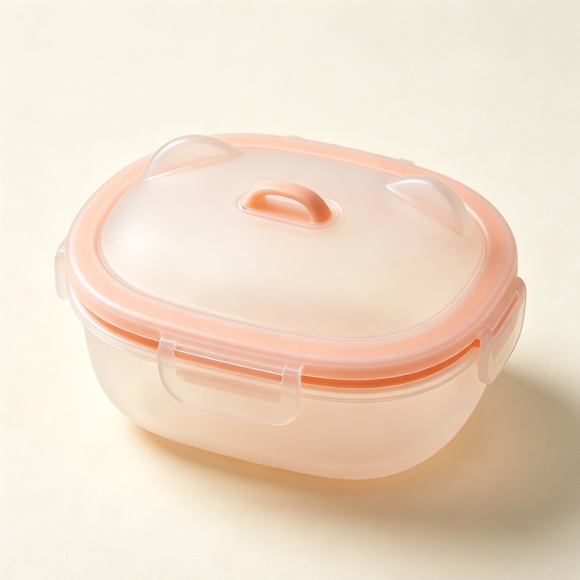 猫耳型ソフトライト食品保存容器
