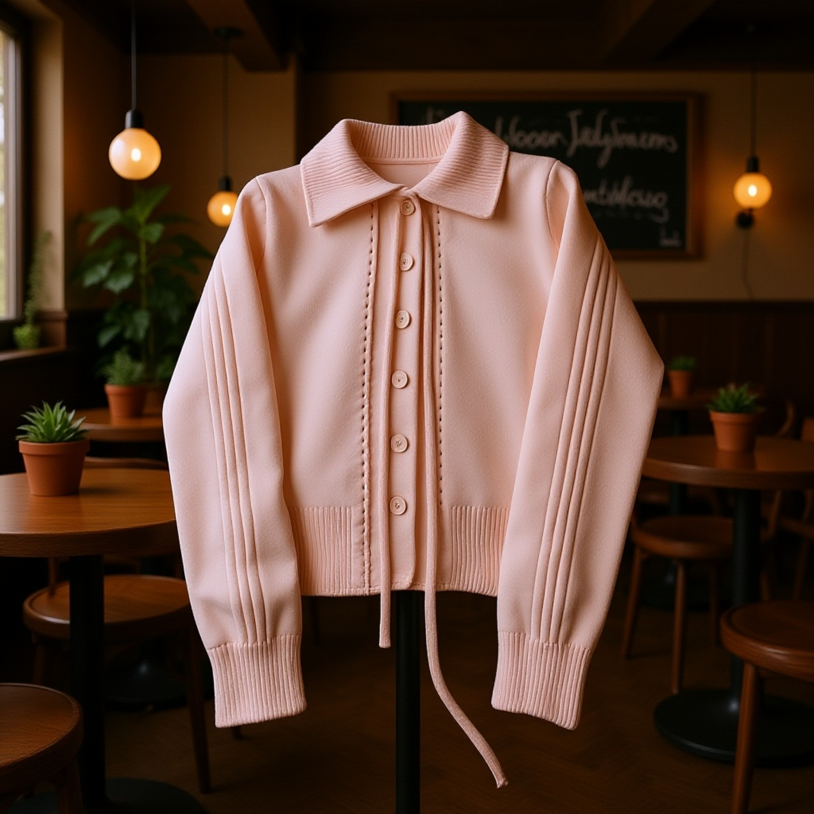 ショートボウタイニットセーター