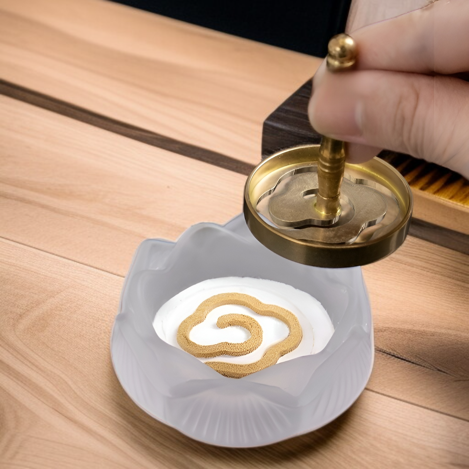 인테리어 소품으로 연꽃 향꽂이 배치