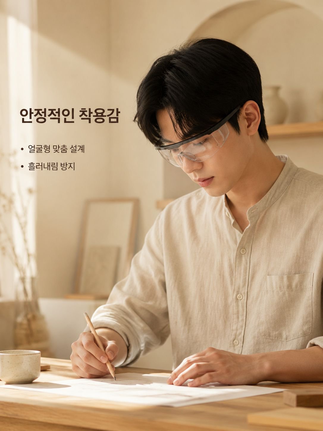 신형 고화질 김서림 방지 보호안경