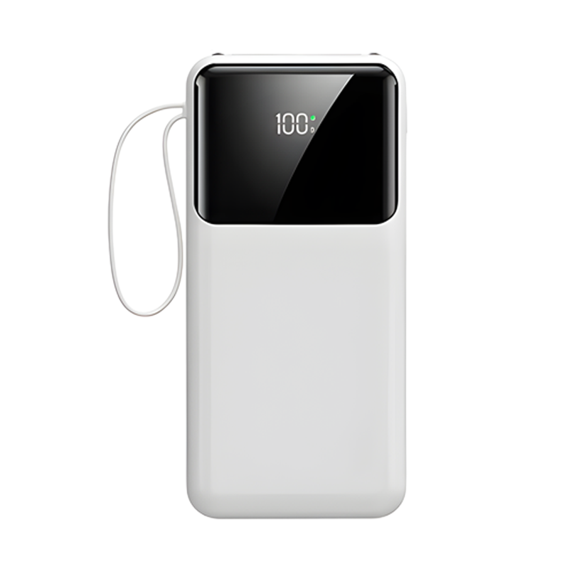 Minimalistische Powerbank in Alpinweiß