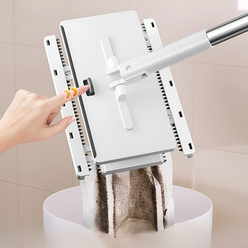 ไม้ถูพื้นแบบหนีบผ้าอัตโนมัติ สำหรับผ้าขนหนูหน้า ใช้ในบ้าน