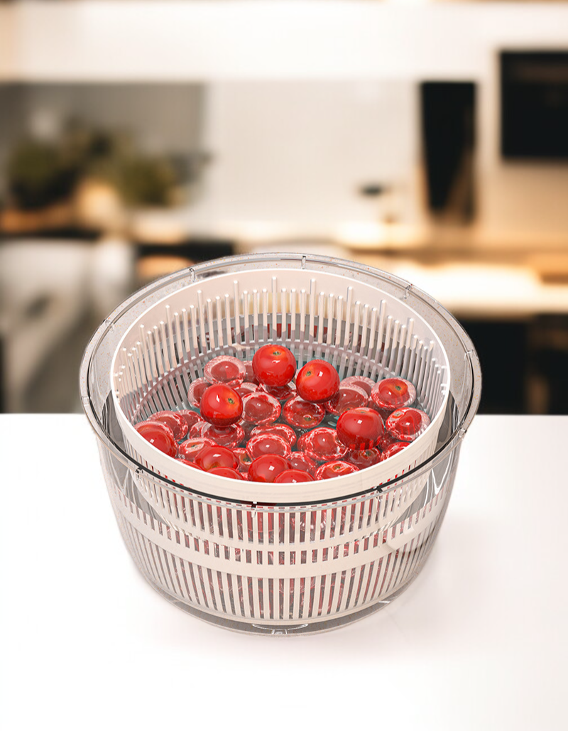 신선하게 건조된 다양한 야채