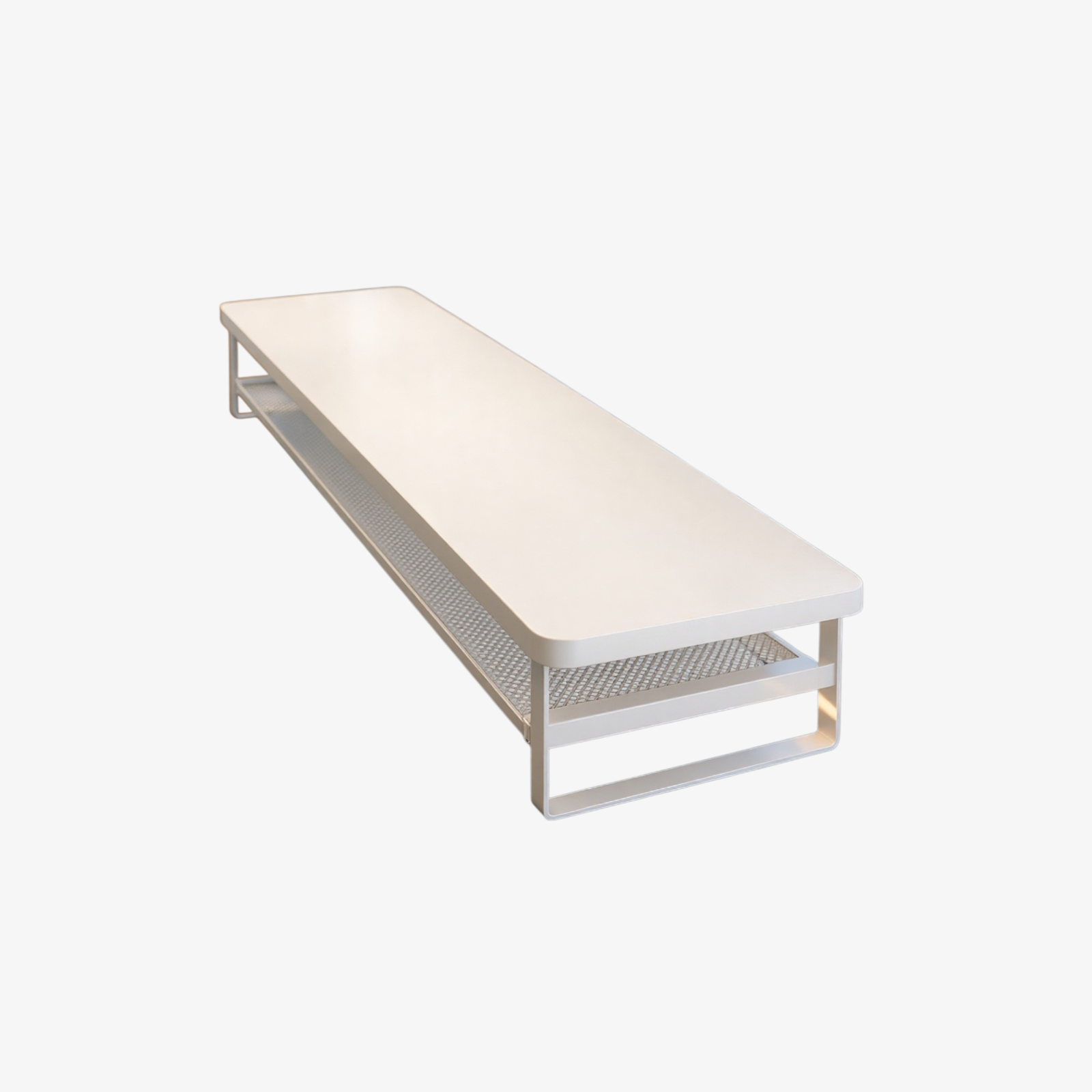 Adjustable Monitor Riser with Drawer, Double Layer Design