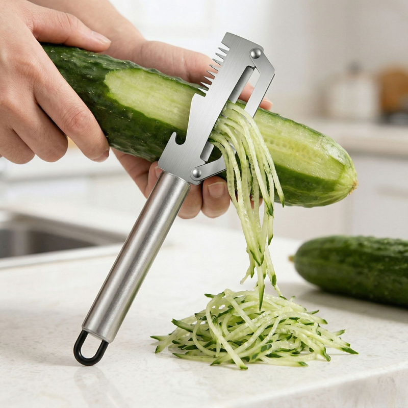 Multi-functional Stainless Steel Handle Peeler