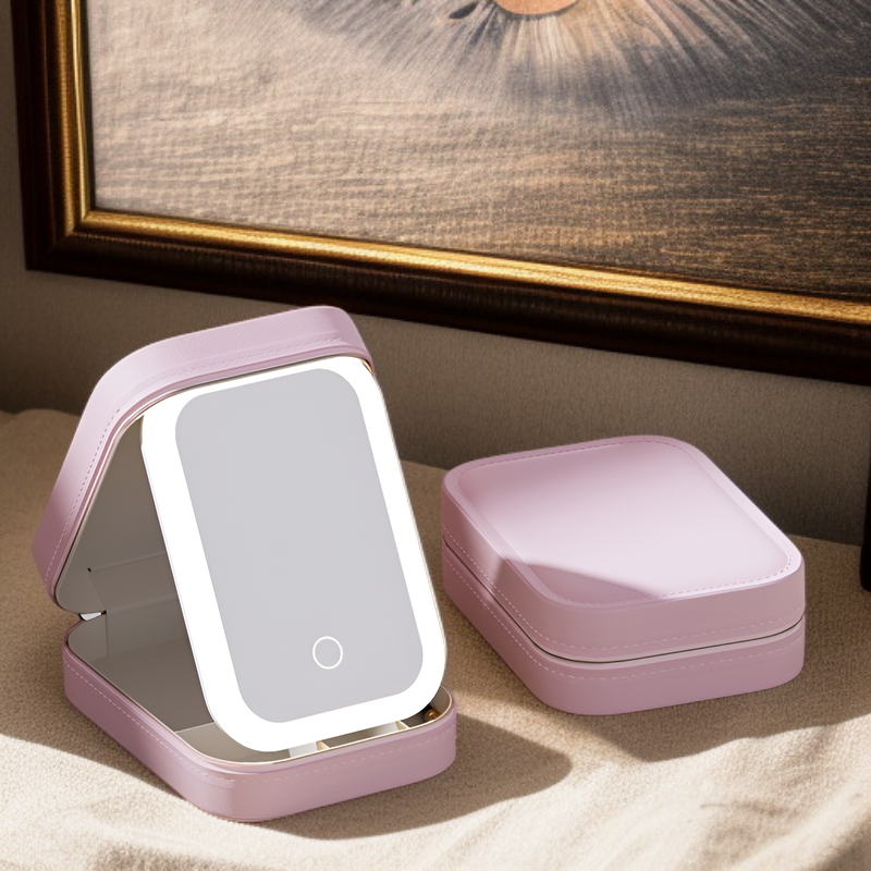 LEDミラーメイクボックスハイエンドジュエリーボックス