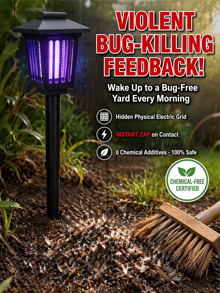 Solar-powered mosquito killer lawn lamp