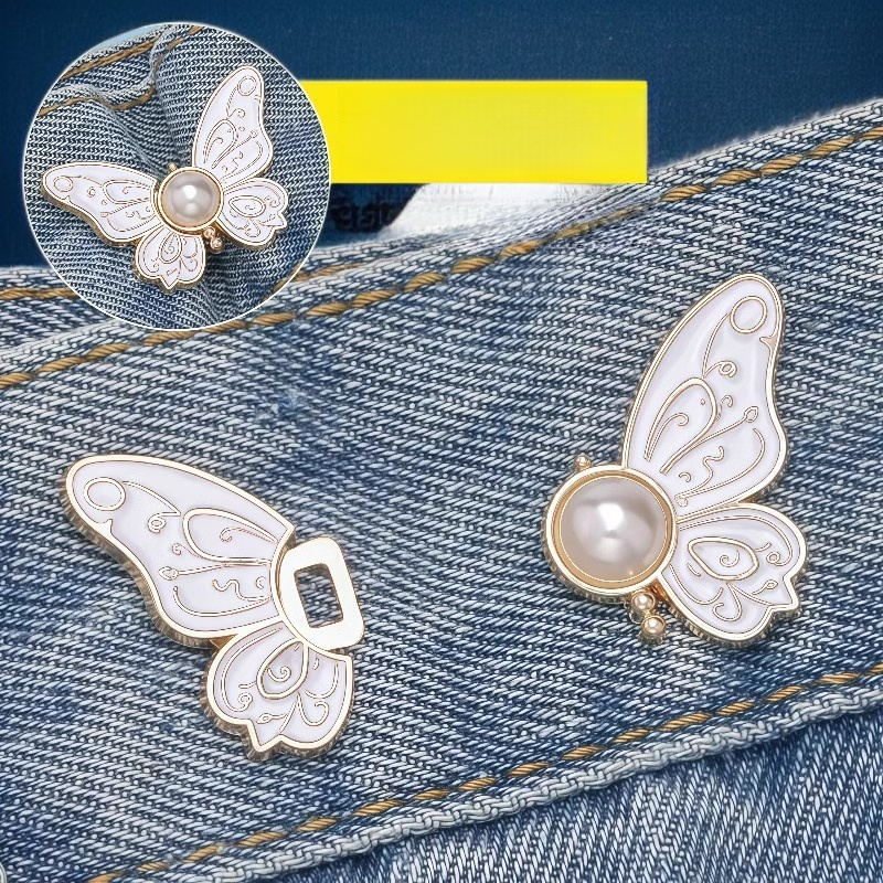 Butterfly waist adjustment buckle