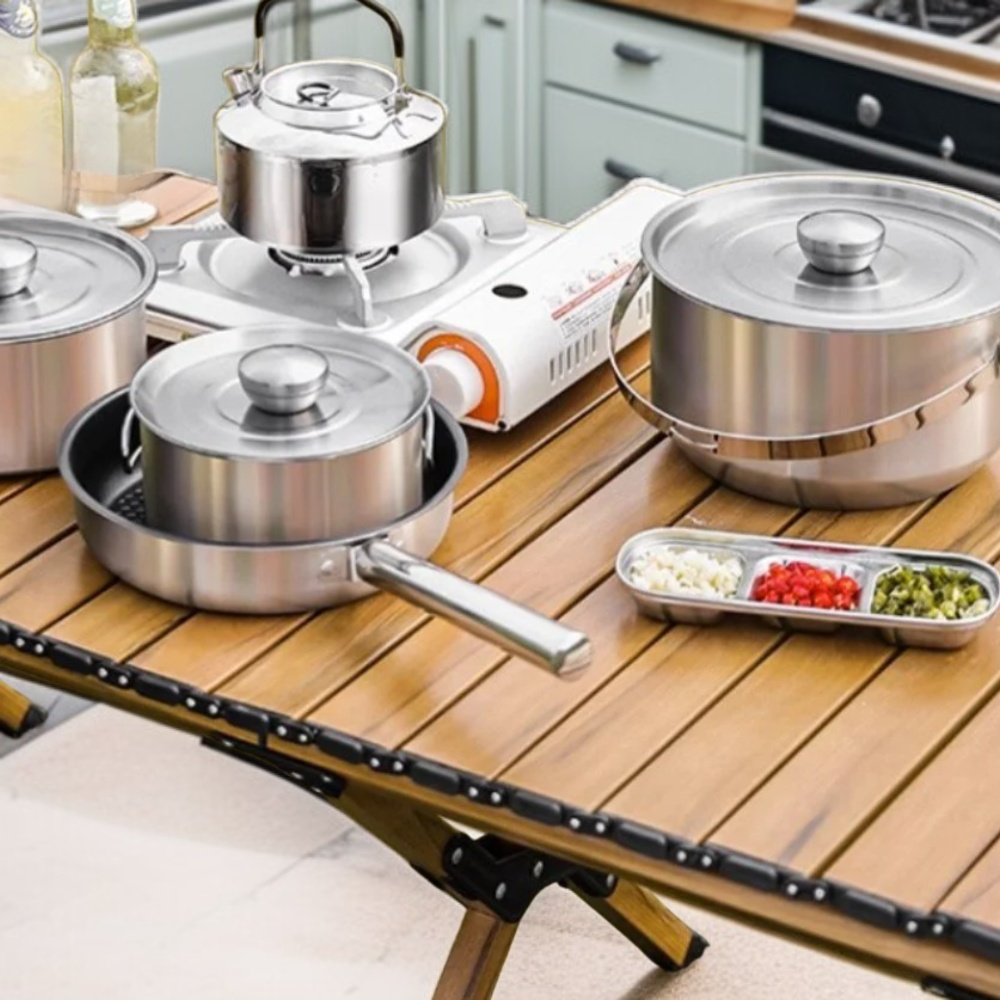 مجموعة أدوات المنزلية للتخييم في الهواء الطلق