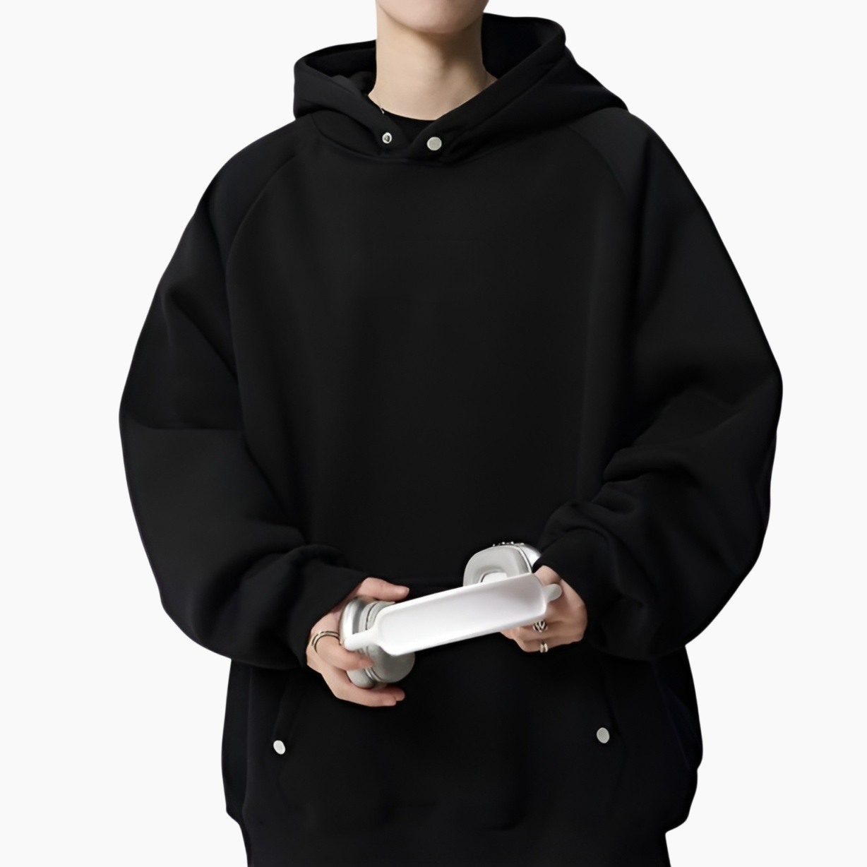 ストリート系刺繍デザインパーカー メンズ 秋冬 ユニセックス ゆったり高級感