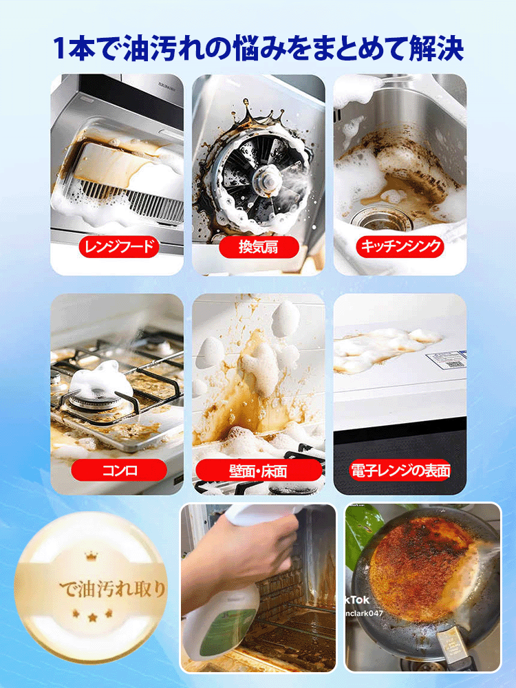 油汚れ用洗浄剤