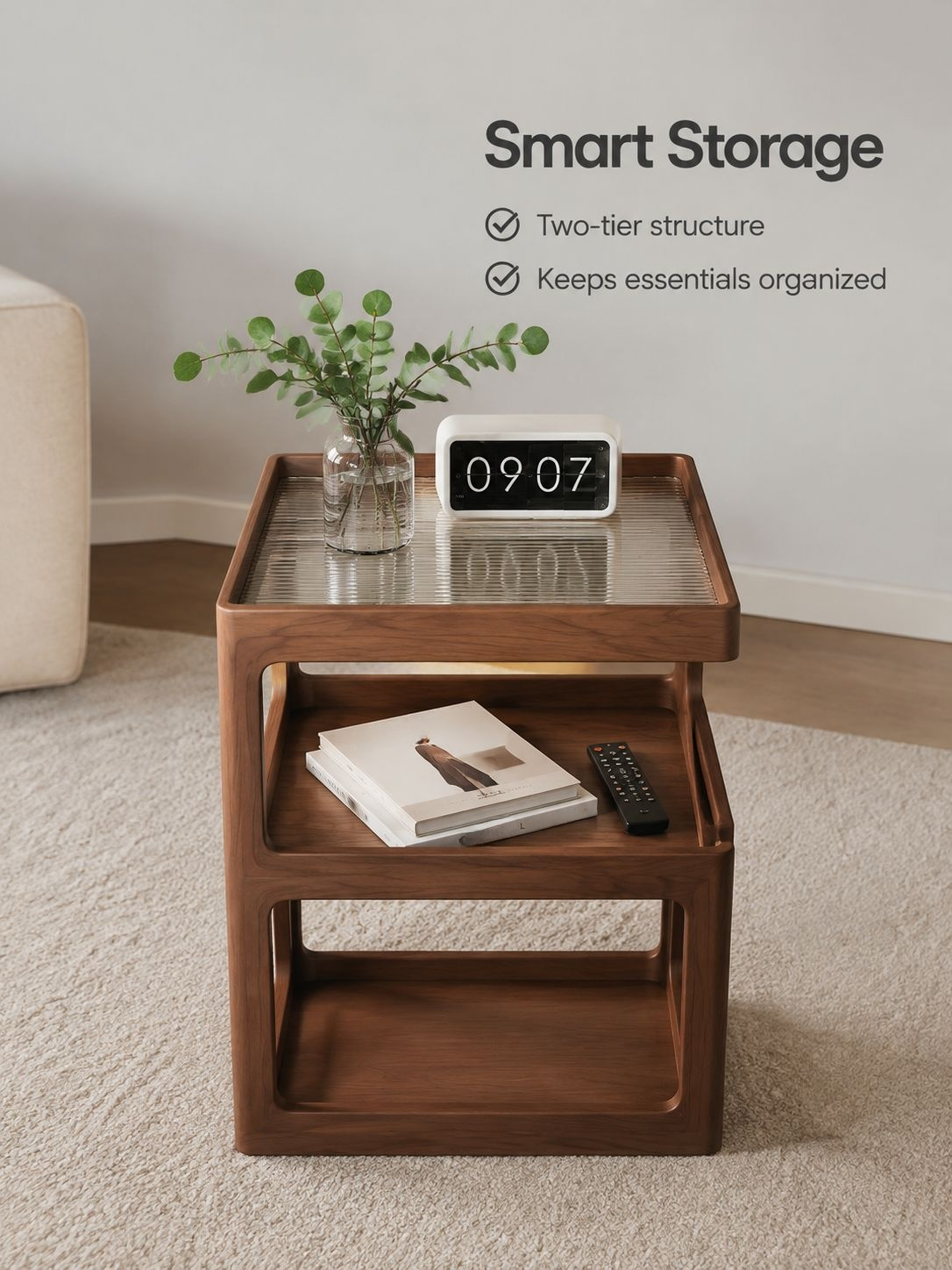 Modern compact coffee table for stylish contemporary living room