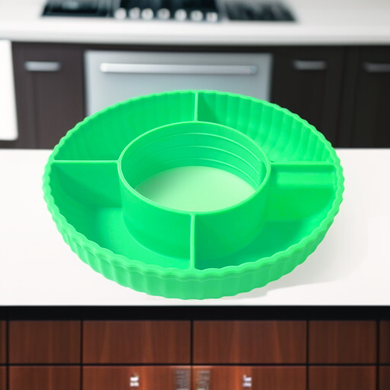 Silicone snack plate